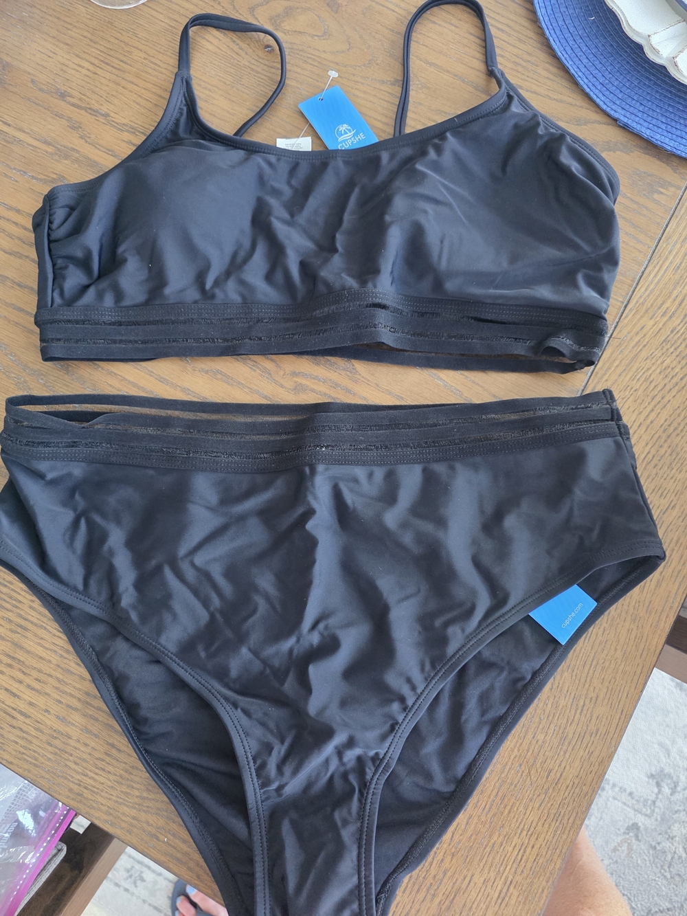 Cupshe Black Two-Piece Bikini Set